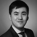 Black and white portrait of Gordon Li