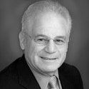 Black and white portrait of Marc Stern