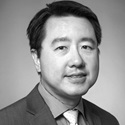 Black and white portrait of Jeremy Zhu